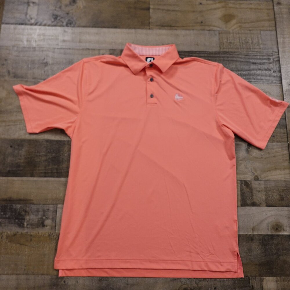 Footjoy performance polo‎ shirt men's extra large salmon